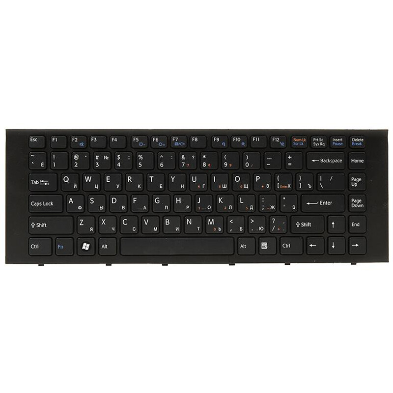Клавіатура PowerPlant для ноутбука Sony EG чорний, чорний фрейм (KB311927)