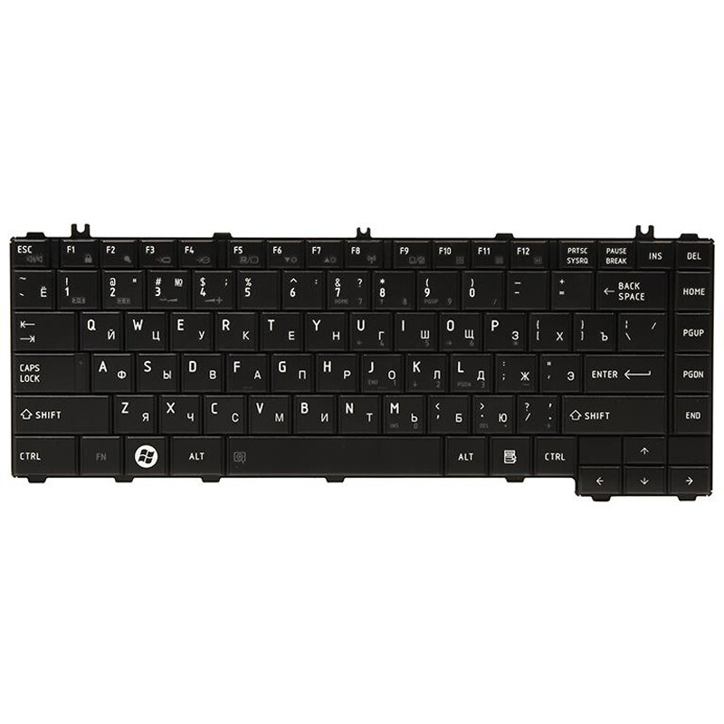 Клавиатура PowerPlant для ноутбука Toshiba Satellite L600 черный, черный фрейм (KB311958)