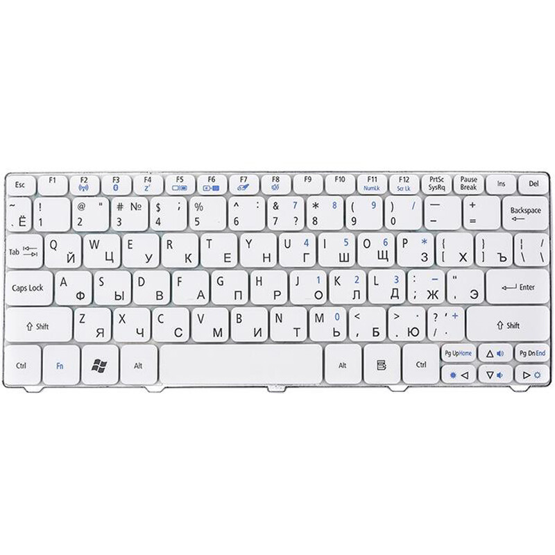 Клавиатура PowerPlant для ноутбука Acer Aspire One 521, eMachines 350 белый, без фрейма (KB312641)