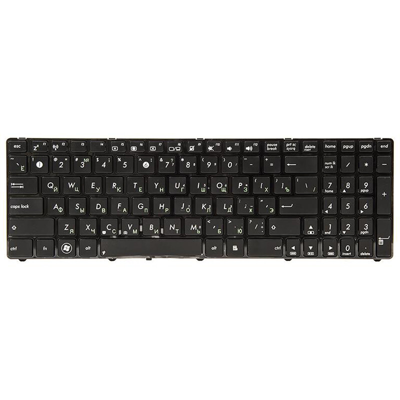 Клавиатура PowerPlant для ноутбука Asus K50, K50A, K50I черный, черный фрейм (KB311286)