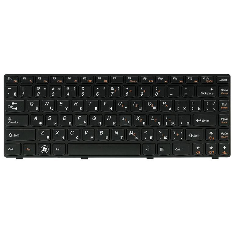 Клавиатура PowerPlant для ноутбука IBM/Lenovo IdeaPad G480 черный, черный фрейм (KB311880)