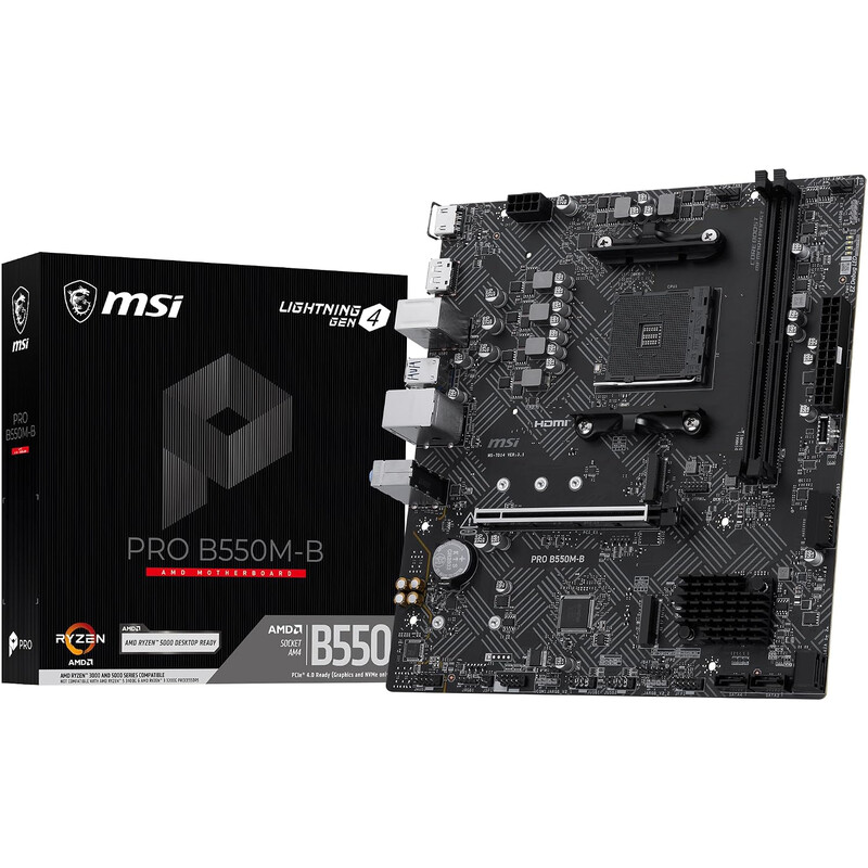 Материнська плата MSI Pro B550M-B Socket AM4