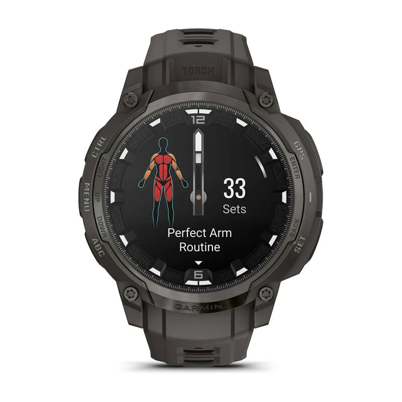 Смарт-годинник Garmin Instinct Crossover AMOLED Charcoal Grey with Charcoal Grey Silicone (010-03398-00)