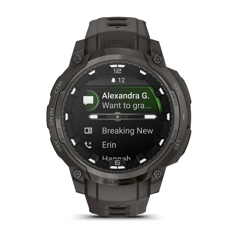Смарт-годинник Garmin Instinct Crossover AMOLED Charcoal Grey with Charcoal Grey Silicone (010-03398-00)