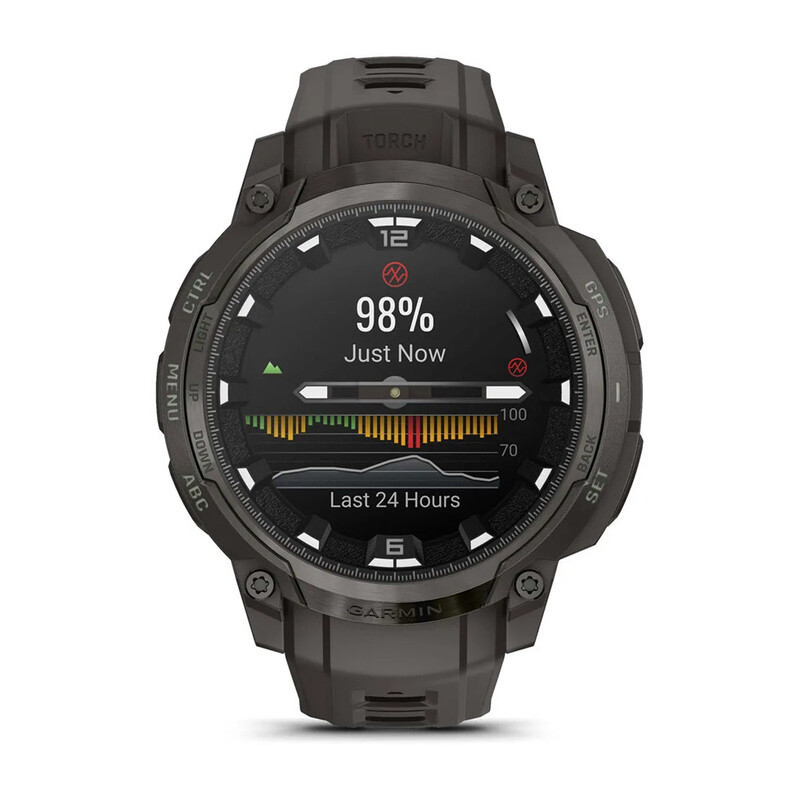 Смарт-годинник Garmin Instinct Crossover AMOLED Charcoal Grey with Charcoal Grey Silicone (010-03398-00)