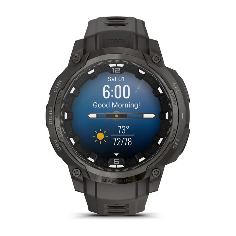 Смарт-годинник Garmin Instinct Crossover AMOLED Charcoal Grey with Charcoal Grey Silicone (010-03398-00)