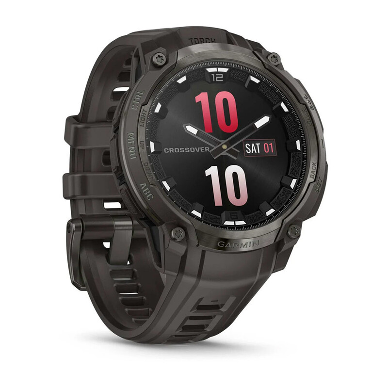 Смарт-годинник Garmin Instinct Crossover AMOLED Charcoal Grey with Charcoal Grey Silicone (010-03398-00)