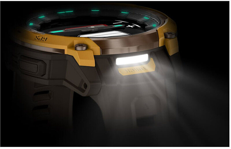 Смарт-годинник Garmin Instinct Crossover AMOLED Bronze Sunburst with Brown Yellow Silicone (010-03398-01)