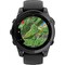 Фото - Смарт-годинник Garmin Fenix E 47mm AMOLED Slate Gray Steel with Black Silicone Band (010-03025-01) | click.ua