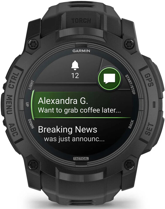Смарт-часы Garmin Instinct 3 50mm Tactical AMOLED Black with Black Silicone Band (010-03020-50)