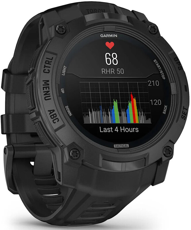 Смарт-часы Garmin Instinct 3 50mm Tactical AMOLED Black with Black Silicone Band (010-03020-50)