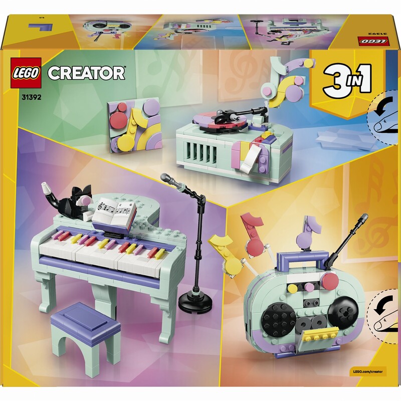 Конструктор LEGO Creator Музичний декор «Фортепіано з котом» (31392)