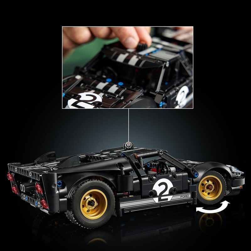 Конструктор LEGO Technic Автомобіль для перегонів Ford GT40 MKII 1966 року (42223)