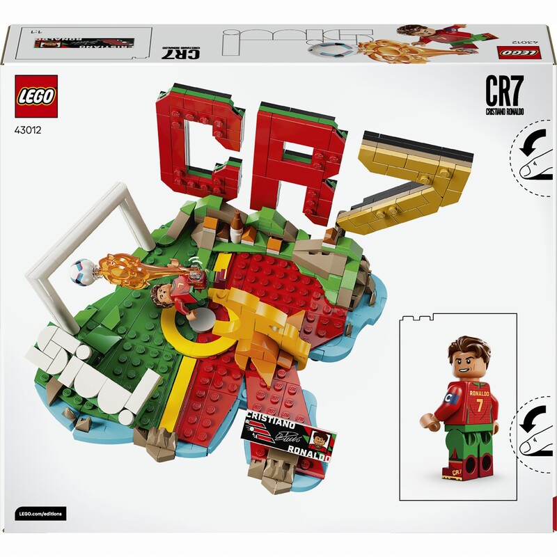 Конструктор LEGO Editions Football Кріштіану Роналду — найкращі моменти футбольних матчів (43012)