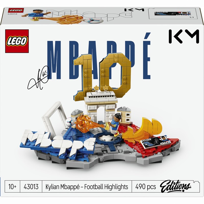 Конструктор LEGO Editions Football Кіліан Мбаппе — найкращі моменти футбольних матчів (43013)