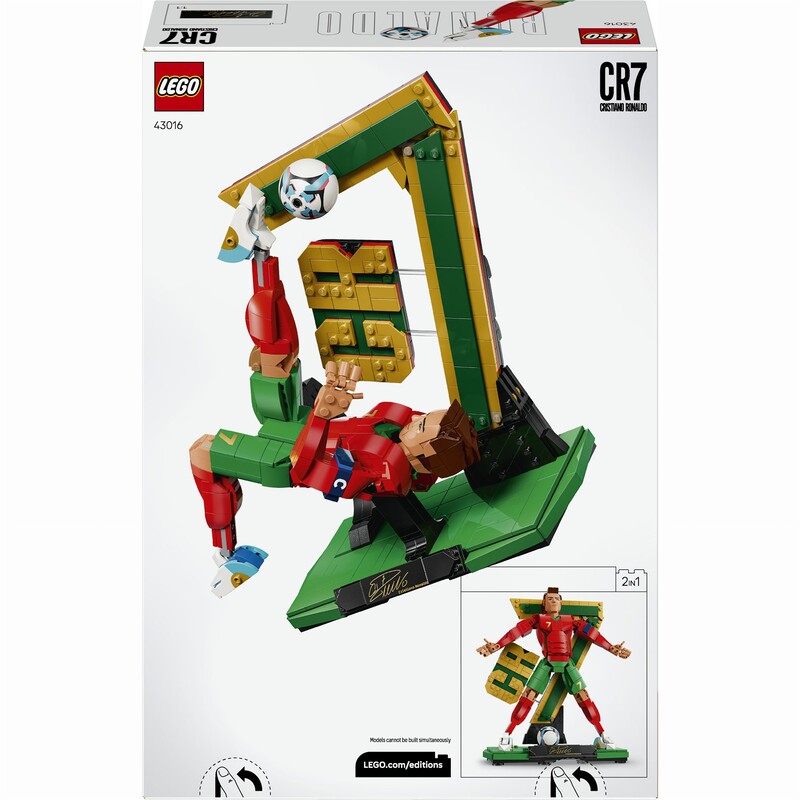 Конструктор LEGO Editions Football Кріштіану Роналду — легенда футболу (43016)
