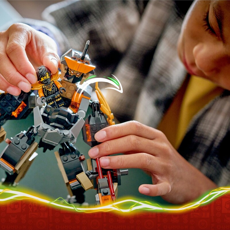 Конструктор LEGO Ninjago Робот Коула для миссии и Дракон Зейн (71854)