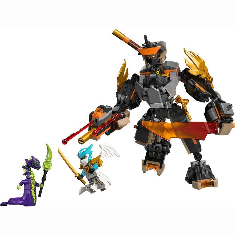 Конструктор LEGO Ninjago Робот Коула для миссии и Дракон Зейн (71854)
