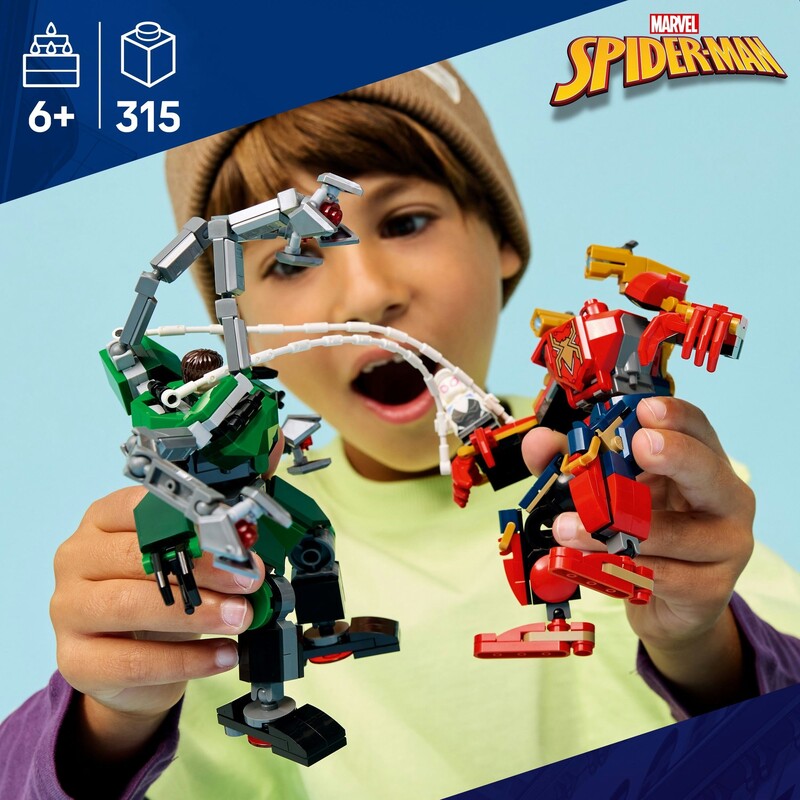 Конструктор LEGO Super Heroes Битва роботів: Людина-павук vs. Доктор Восьминог (76338)
