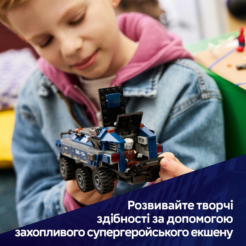 Конструктор LEGO Super Heroes Преследование Человеком-Пауком машины для перевозки преступников (76349)