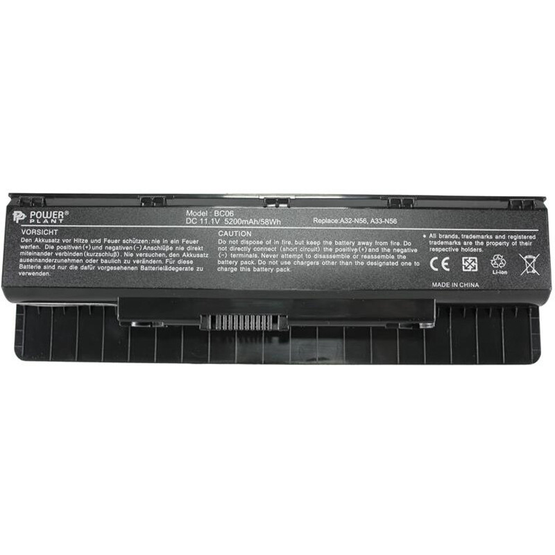 АКБ PowerPlant для ноутбука Asus N46 (A32-N56) 11.1V 5200mAh (NB00000233)