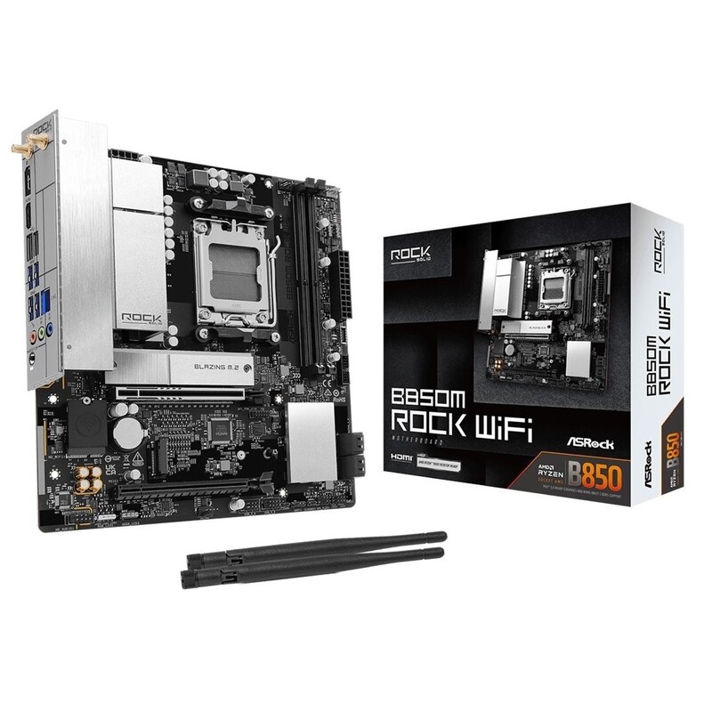 Материнська плата ASRock B850M Rock WiFi Socket AM5