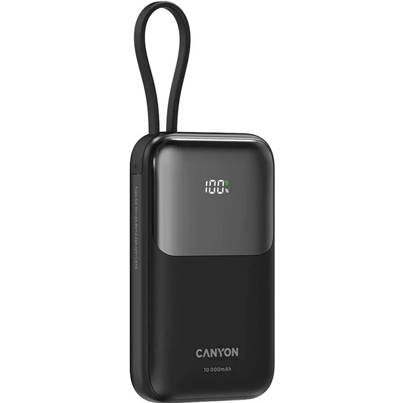 Універсальна мобільна батарея Canyon OnPower 101 10000mAh Black (CNS-CPB101BK)