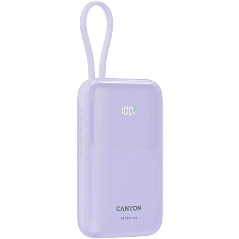 Універсальна мобільна батарея Canyon OnPower 101 10000mAh Purple (CNS-CPB101PU)