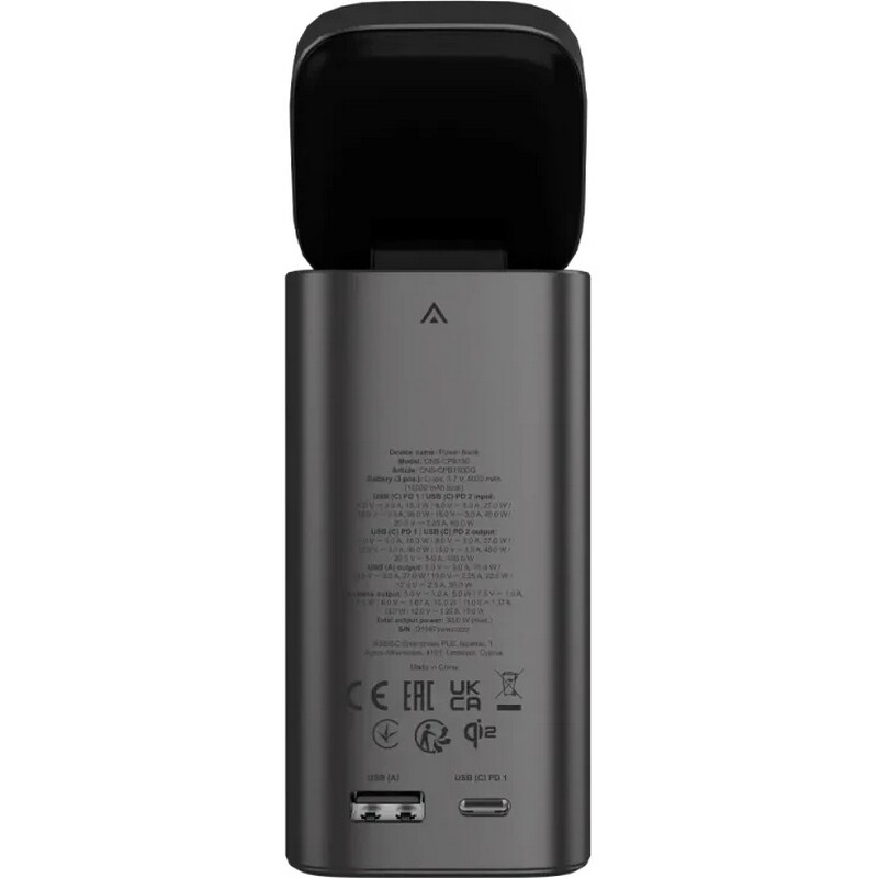 Універсальна мобільна батарея Canyon OnPower 150 Magnetic 15000mAh Dark Grey (CNS-CPB150DG)