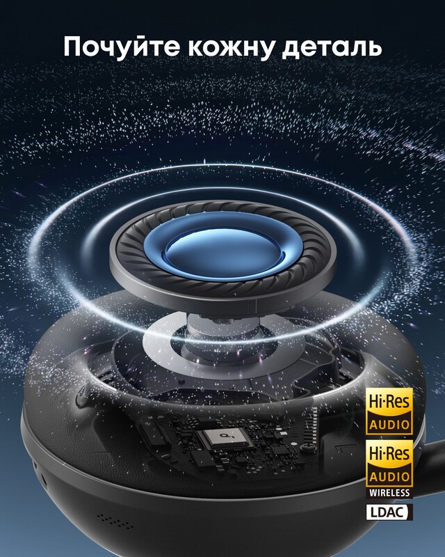 Bluetooth-гарнитура Anker SoundCore Space 2 Black (D1402G11)