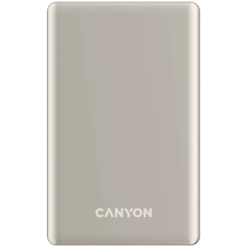 Універсальна мобільна батарея Canyon OnPower 505 Slim Magsafe 5000mAh Beige (CNS-CPB505BE)