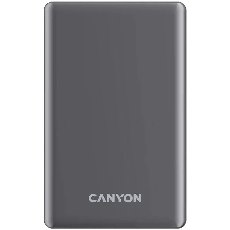 Універсальна мобільна батарея Canyon OnPower 505 Slim Magsafe 5000mAh Dark Grey (CNS-CPB505DG)