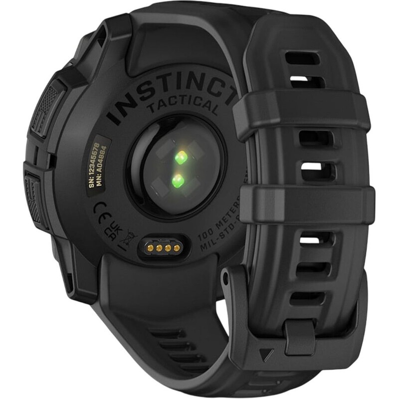 Смарт-годинник Garmin Instinct 3 45mm Tactical Solar Black with Black Silicone Band (010-02934-50)