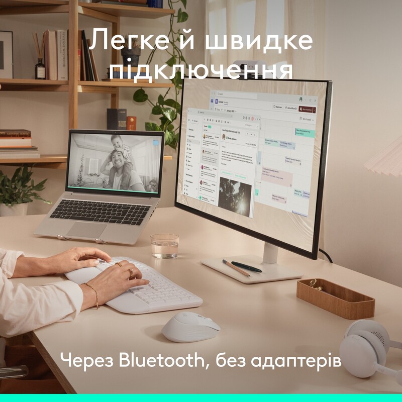 Миша бездротова Logitech Signature Comfort Plus M850 L White (910-007716)