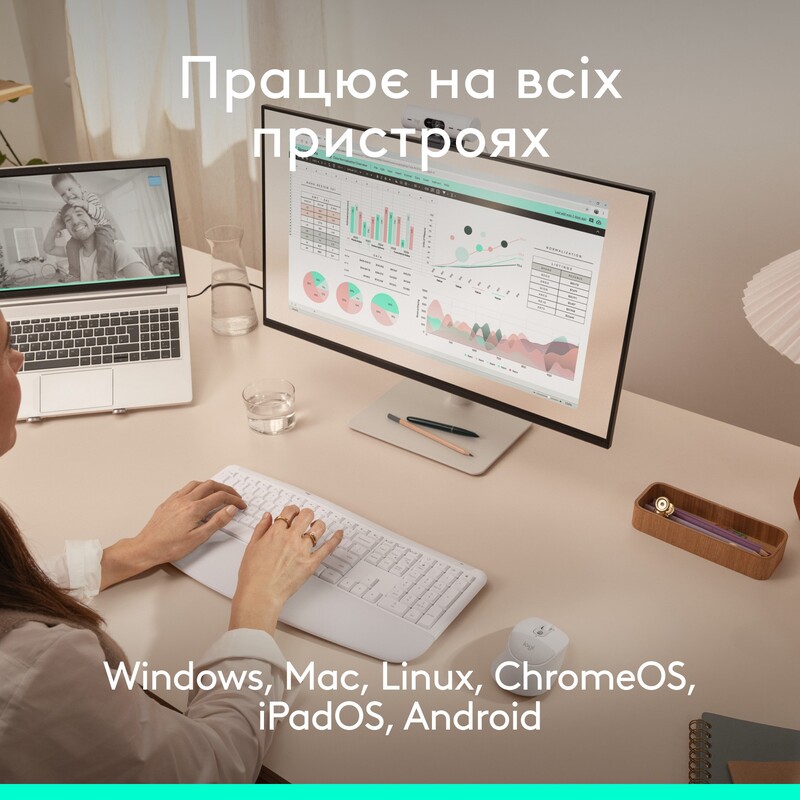 Миша бездротова Logitech Signature Comfort Plus M850 L White (910-007716)