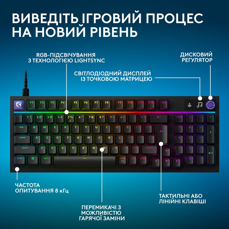 Клавиатура Logitech G316 X 98 Black (920-014205)