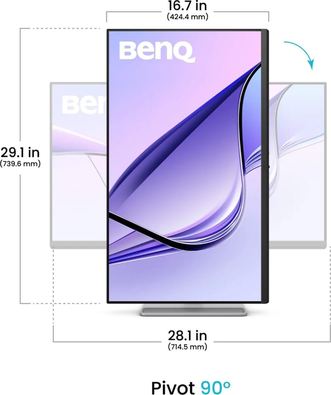 Монітор BenQ 31.5" MA320UP (9H.LP9LB.QBE) IPS Silver/Grey