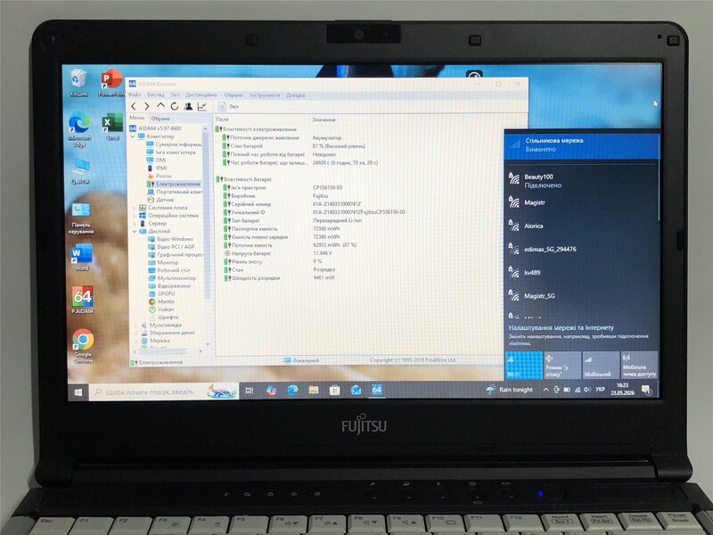 Ноутбук Fujitsu LifeBook S761 / 13.3" (1366х768) / i5-2520M / 8GB / 250GB HDD / Win10Pro - Б/у