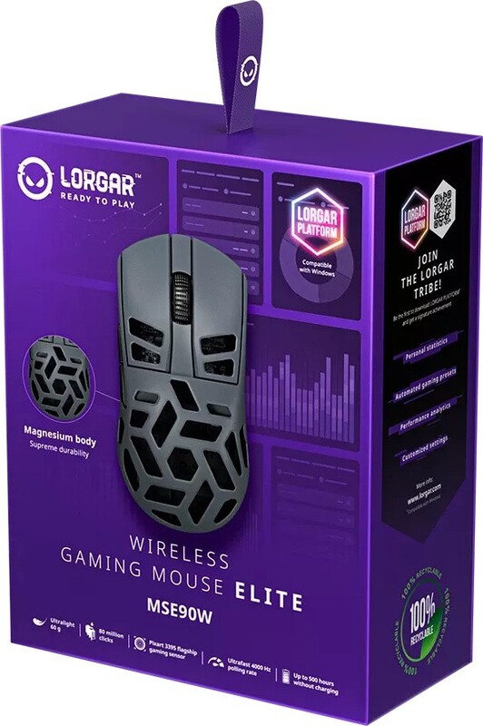 Мышь Lorgar Elite MSA90W Wireless Dark Gray (LRG-MSE90W-DG)