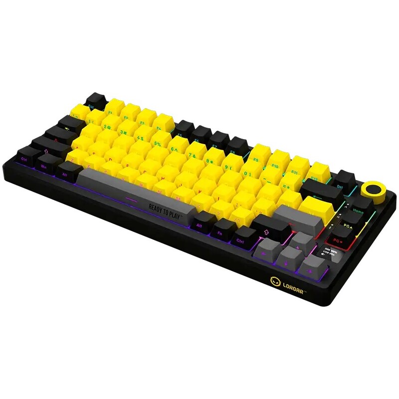 Клавиатура Lorgar Pro KBP7075W Wireless Yellow (LRG-KBP7075W-YL-US)