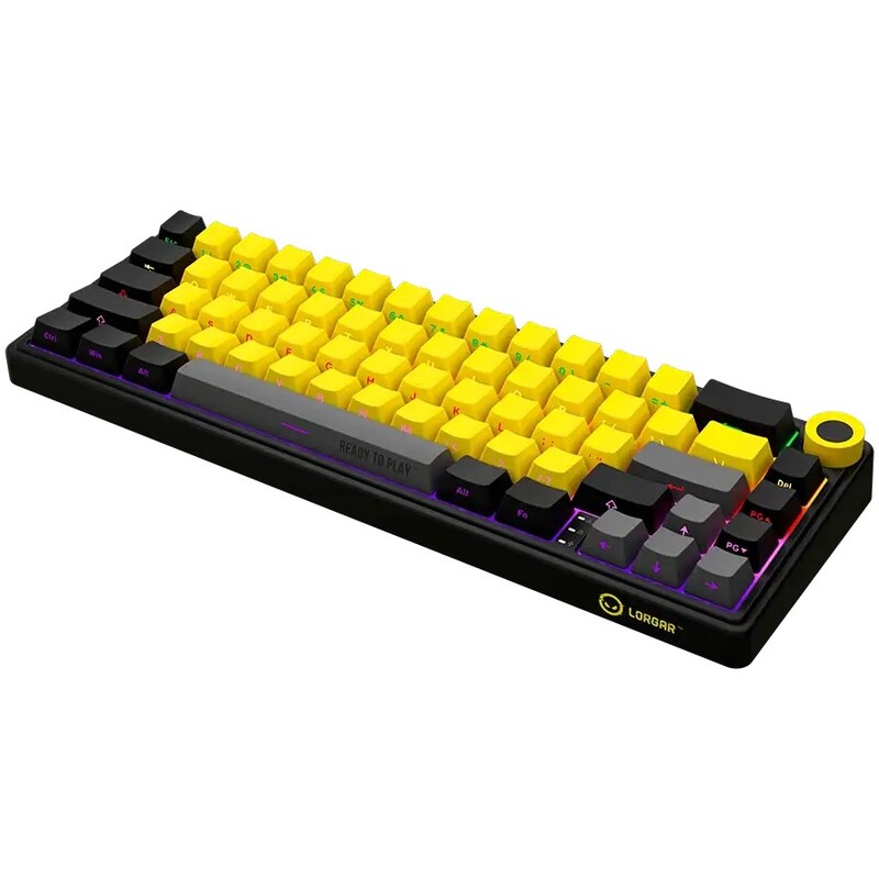 Клавиатура Lorgar Pro KBP70MW Wireless Yellow (LRG-KBP70MW-YL-US)