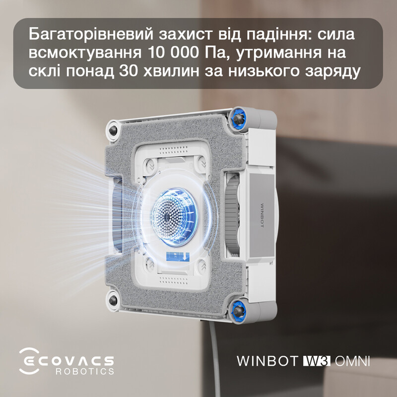 Робот для миття вікон Ecovacs Winbot W3 Omni (WG858-07)