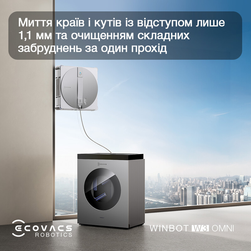 Робот для миття вікон Ecovacs Winbot W3 Omni (WG858-07)