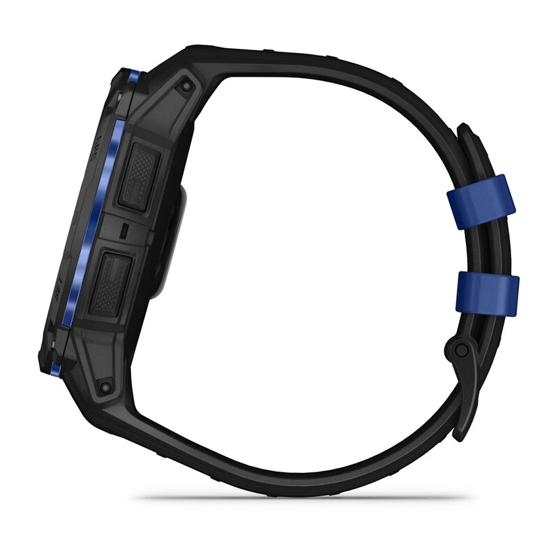 Смарт-часы Garmin Instinct 3 50mm AMOLED Black with Bolt Blue Accents (010-03020-03)