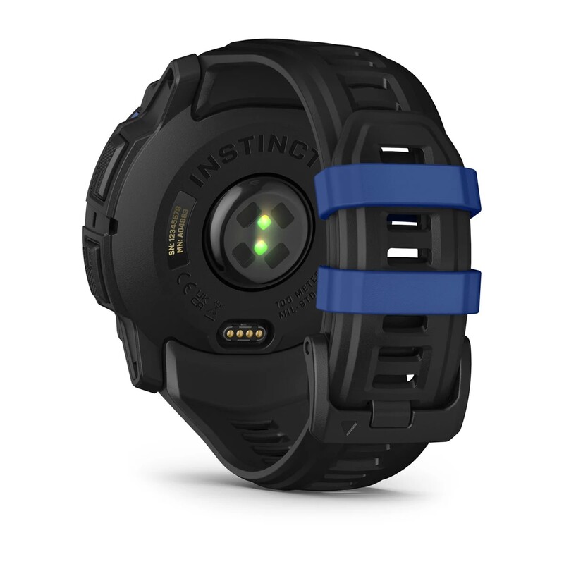 Смарт-часы Garmin Instinct 3 50mm AMOLED Black with Bolt Blue Accents (010-03020-03)