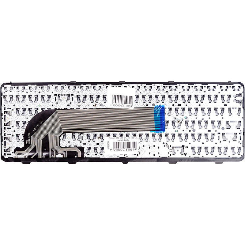 Клавіатура PowerPlant для ноутбука HP Probook 450, 450 G1, 455 чорний, чорний фрейм (KB310743)