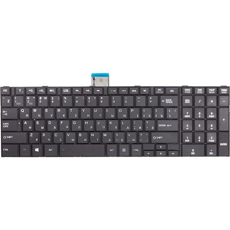 Клавиатура PowerPlant для ноутбука Toshiba Satellite C50, C50A черный, черный фрейм (KB310678)