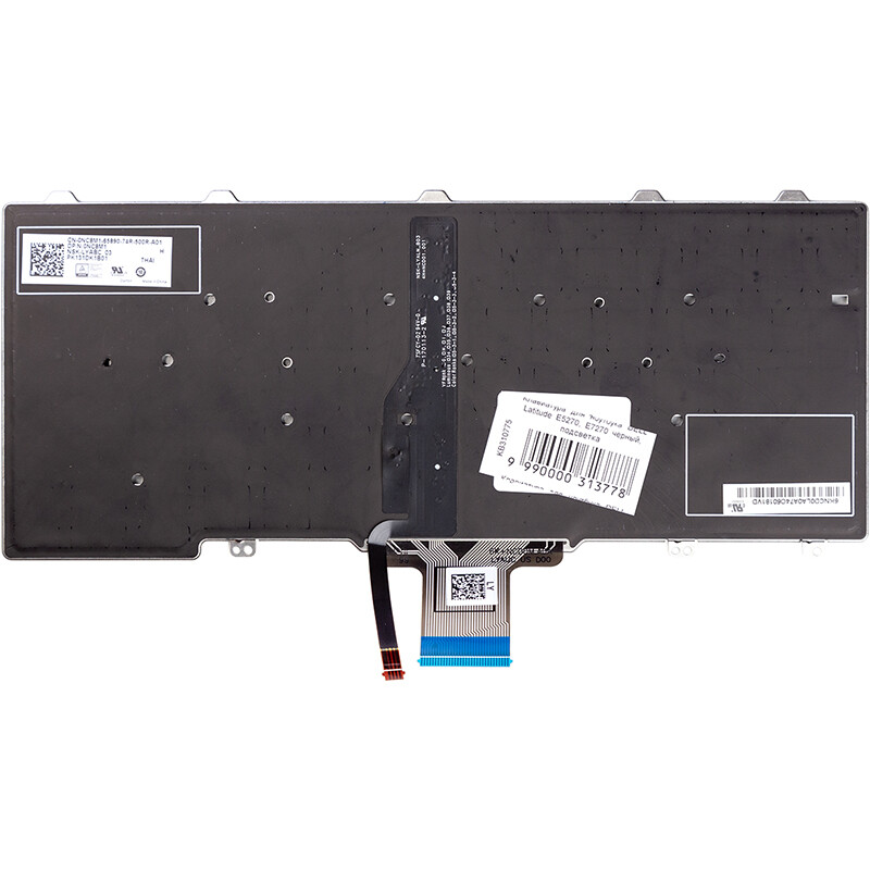 Клавіатура PowerPlant для ноутбука Dell Latitude E5270, E7270 чорний, підсвічування (KB310775)