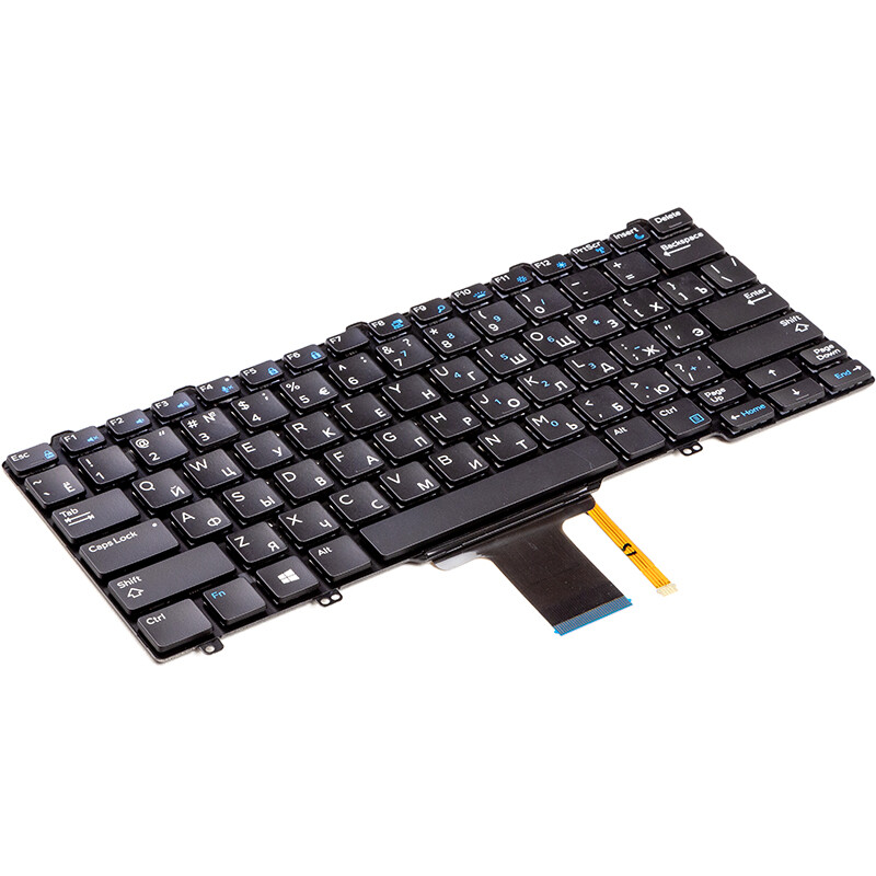 Клавіатура PowerPlant для ноутбука Dell Latitude E5270, E7270 чорний, підсвічування (KB310775)
