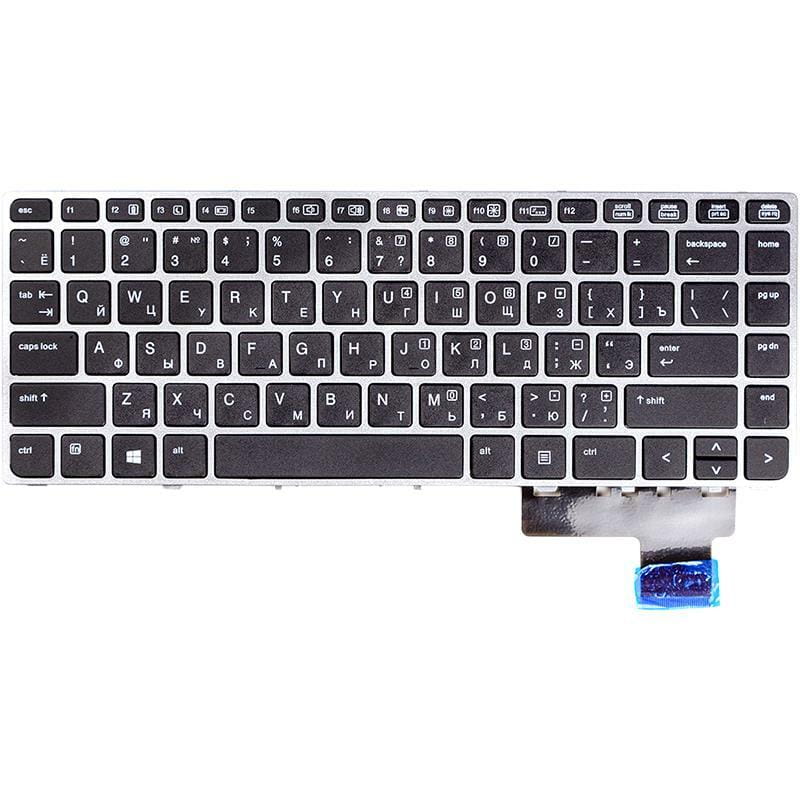Клавиатура PowerPlant для ноутбука HP EliteBook Folio 9470, 9480M черный, серый фрейм (KB310784)